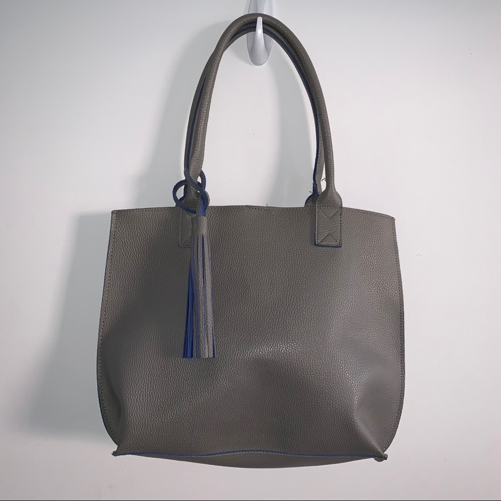Pixie Mood Grey and Blue Tote Bag